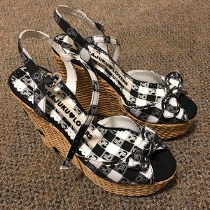 Harajuku Lovers Rare Checkered Wedges